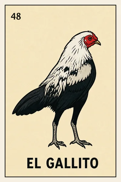 El Gallito — custom Lotería card